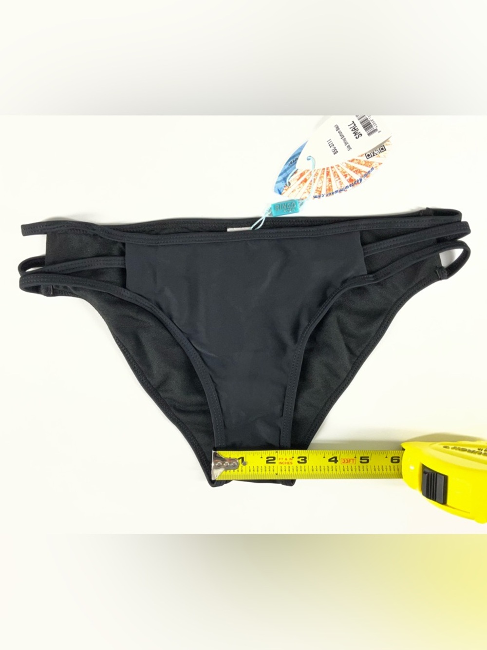 Bingo Surf Black Side String Bikini Bottom Juniors Size Small - Picture 10 of 10